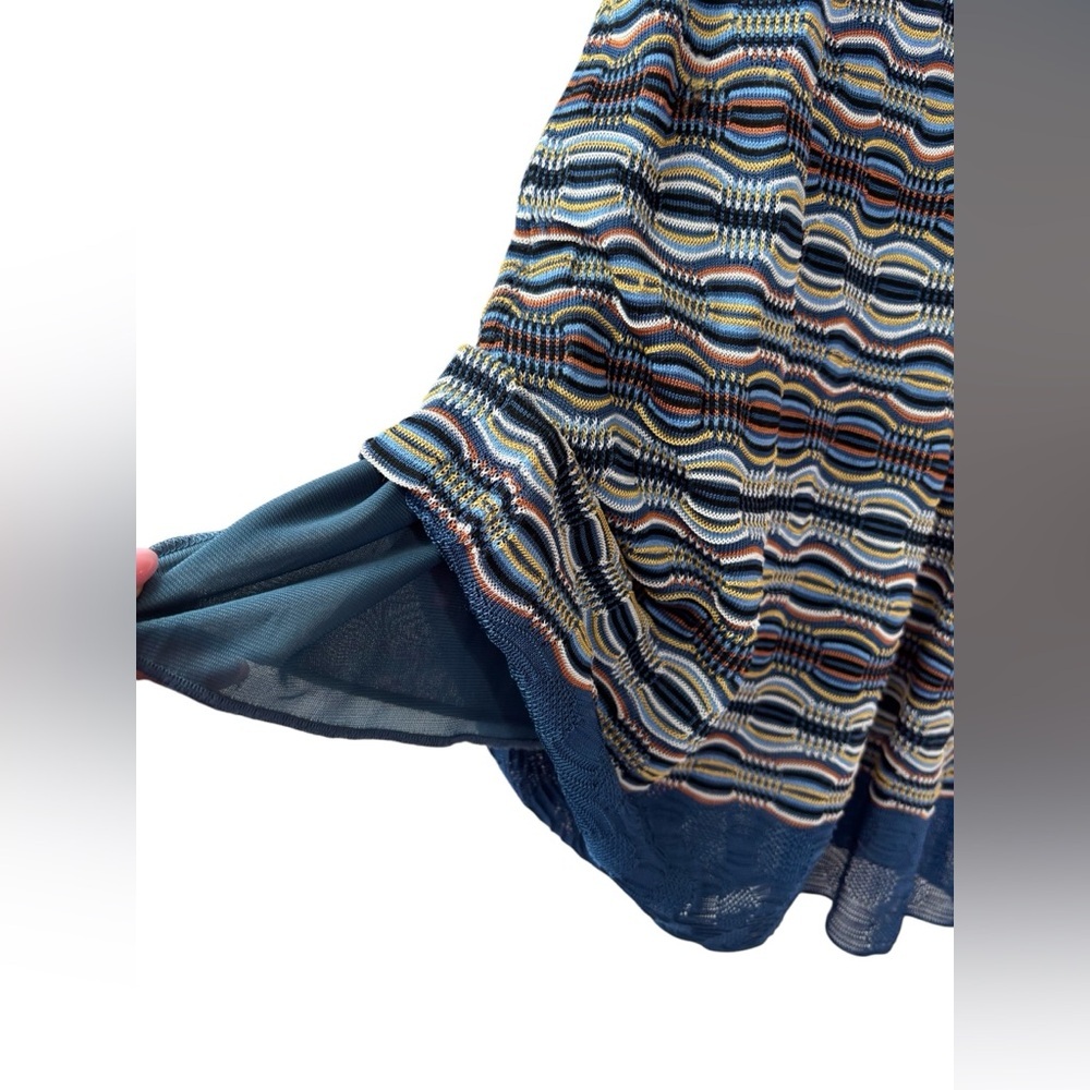 Missoni Blue Knit Crochet Dress size 40/4 - Picture 3 of 9